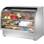 True TCGG-60-S-HC-LD - Curved Glass Deli Case, 60-1/4